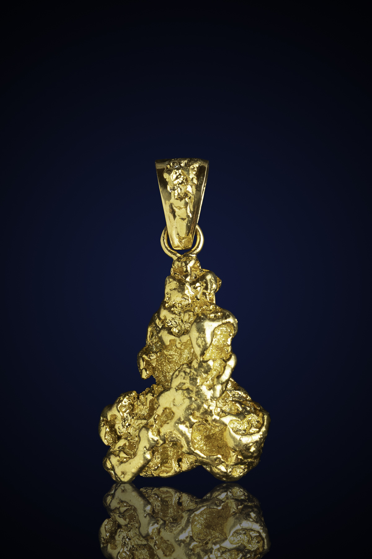 (image for) Gorgeous, Brilliant Natural Gold Nugget Pendant - Alaska - 22.94 grams